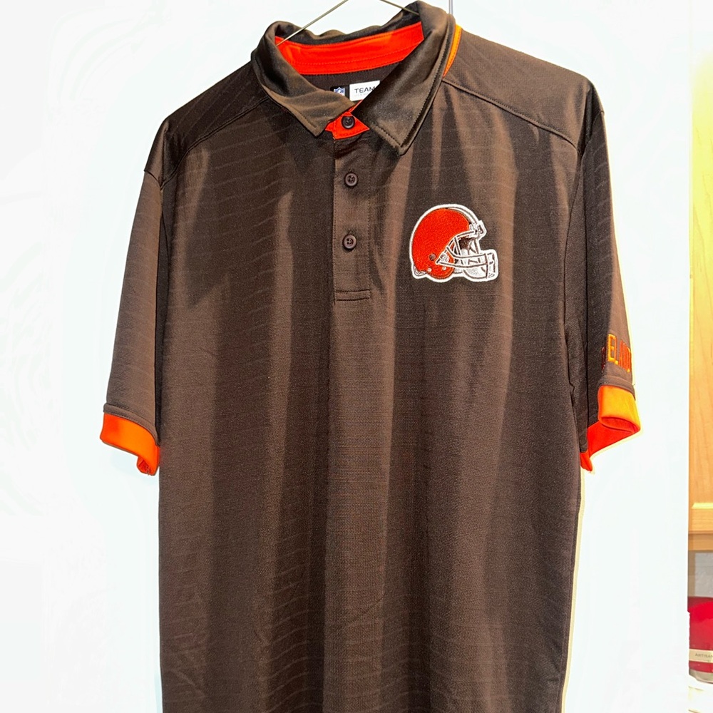 NFL Brown and Orange Polo Shirt